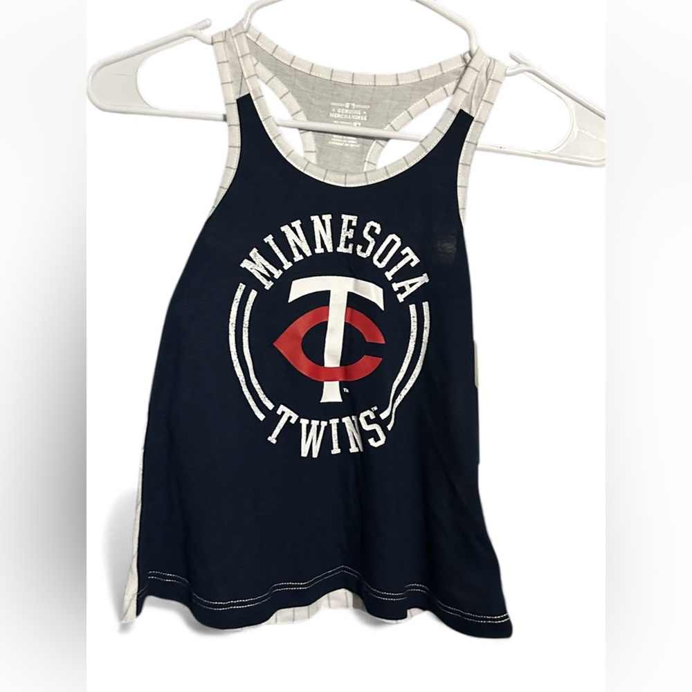 Minnesota Twins Kids Navy Tank Top